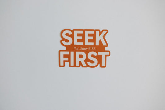 Seek First Sticker