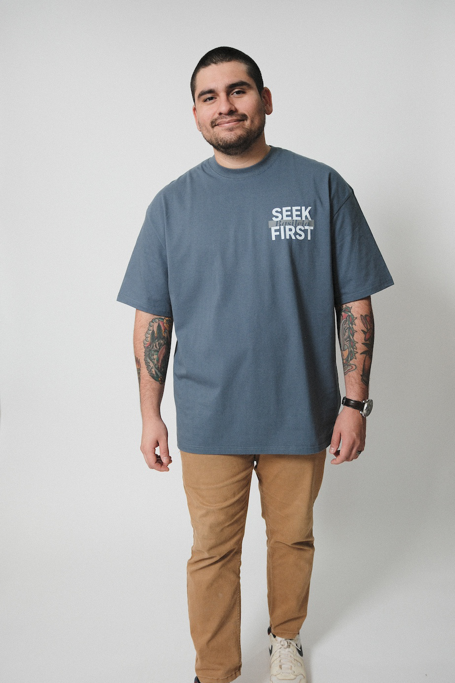 Seek First Basileia Tee - Slate
