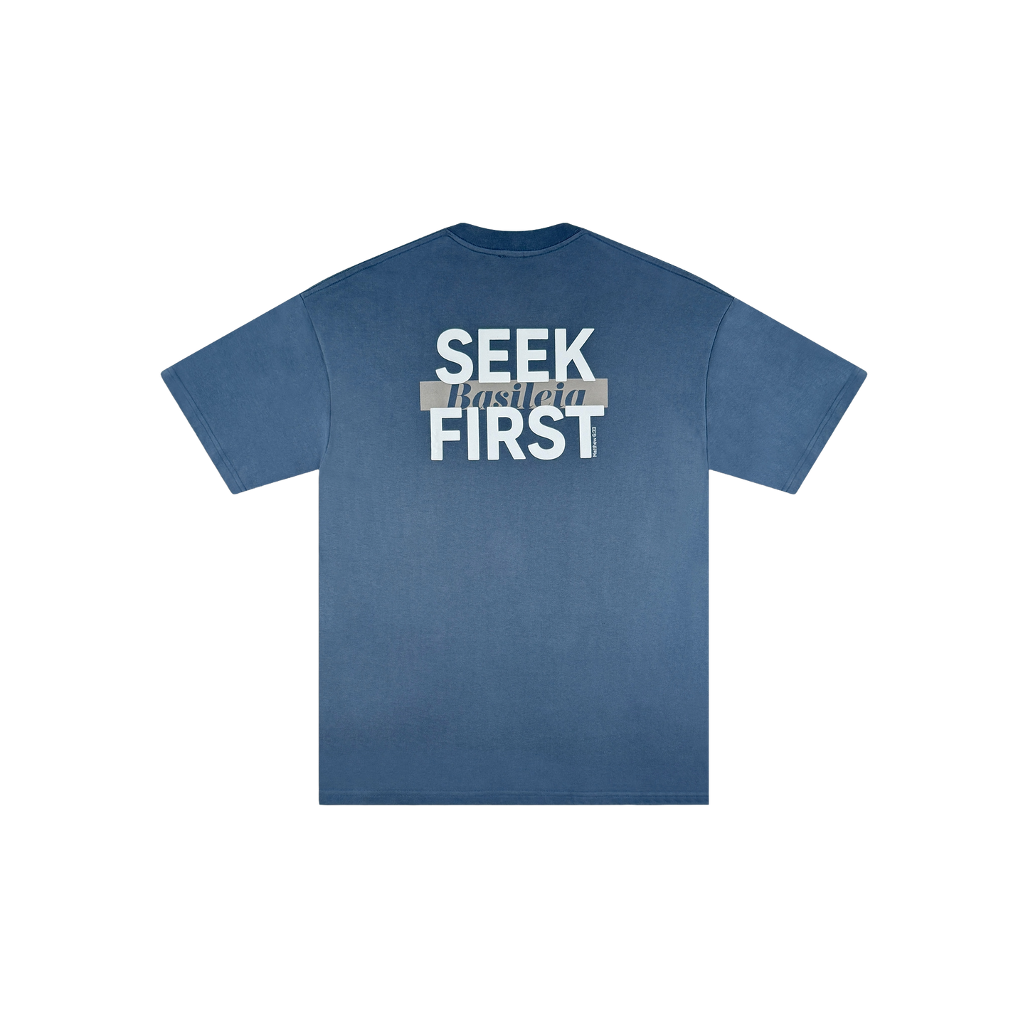 Seek First Basileia Tee - Slate